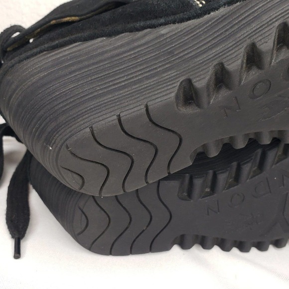 Fly London Boots Yama Wedge Ankle Bootie Black Suede Lace Up Size 38 EU 8 US - Picture 11 of 13